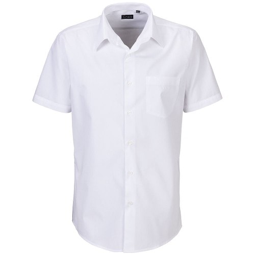 401 - Oberhemd halbarm : weiß 100% Baumwolle 120 g/m² 52