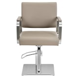 thumbnail of physa - Physa Fauteuil de Coiffure réglable en Hauteur avec Repose-Pieds 50-66 cm 200 kg Beige/Argent Fauteuil de Salon de Coiffure Chaise