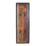 thumbnail of SIT Möbel Wand-Garderobe | 4 Doppel-Haken | Altholz bunt | Metall antikschwarz | B 35 x T 8 x H 110 cm | 03563-98 | Serie BALI