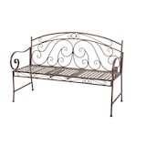 thumbnail of Metallbank Gartenbank Bank mit hochklappbarem Tisch Garten Terrasse