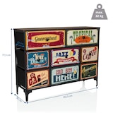thumbnail of Cómoda AMERIKO B 102x30x77 cm 8 cajones multicolor hjh LIVING