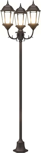 thumbnail of vidaXL Garten-Licht Bronze 57 x 49 x 241 cm Aluminium und Glas