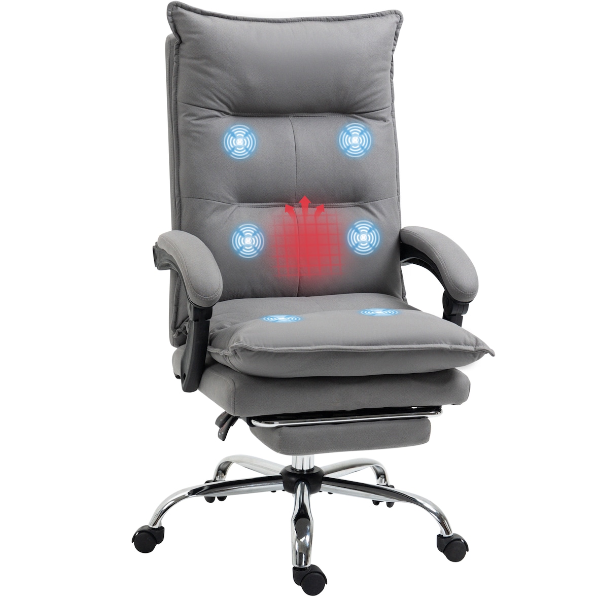Vinsetto - Massage Bürostuhl - grau