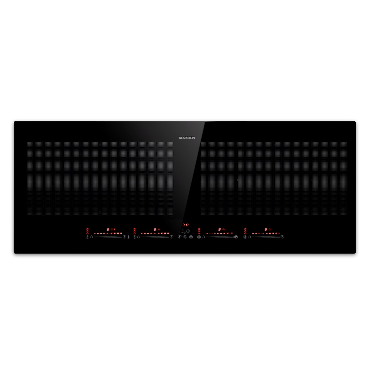 Masterzone 90 Slim Flex Induktionskochfeld Einbau 4 Kochzonen 2 Flex-Zonen ThermoBoost Smart Flex Technology max. 7200 Watt Schwarz