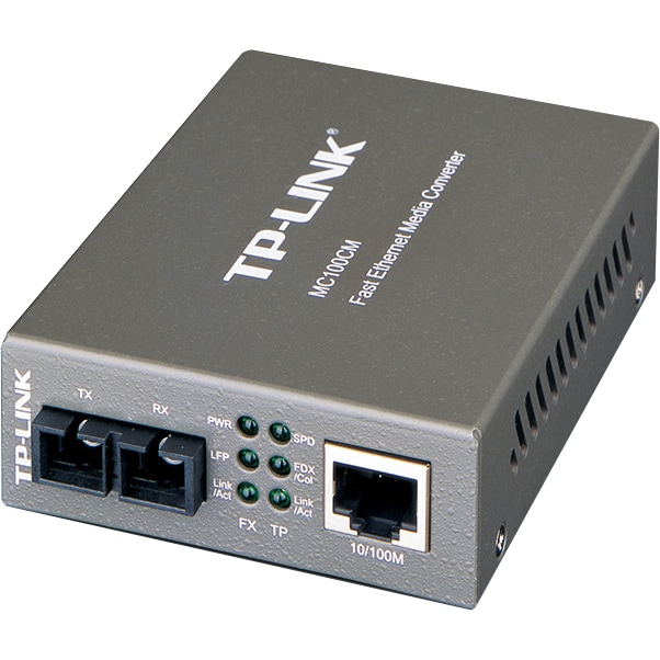 TP-LINK convertidor de medios 100Base-TX - RJ-45, SC multimodo, externo, hasta 2 km