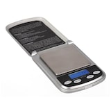 thumbnail of Precisieweegschaal, digitaal, 0.1 g tot 500 g, tarrafunctie, automatische uitschakeling, lcd-scherm met achtergrondverlichting, grijs