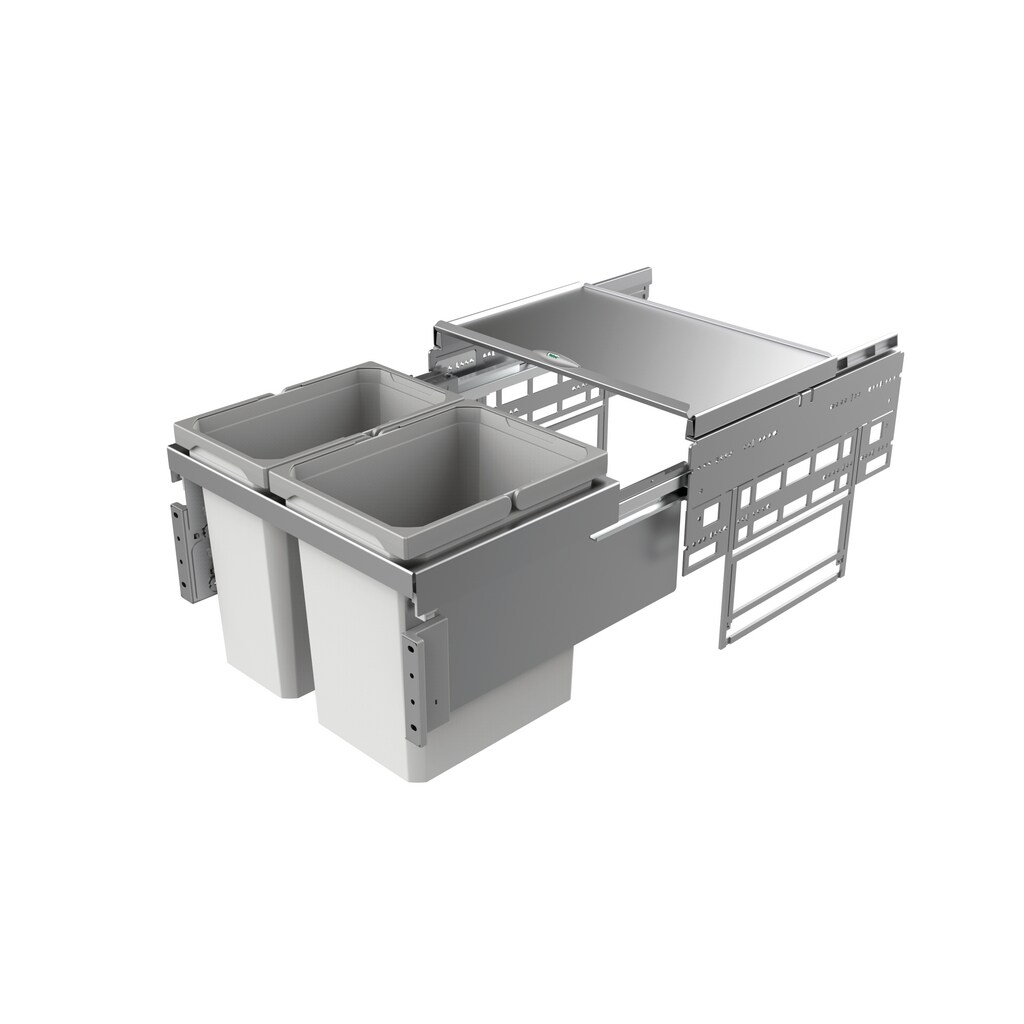 Naber Cox base K1/500-2 Abfallsystem Frontauszug Vollauszug, 1x12 /1x15,5, 50cm