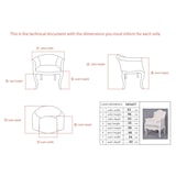 thumbnail of Fauteuil Apolline blanc,   et acajou -  Crème / Ivoire  Tissu Amadeus 59.00x67.00 cm