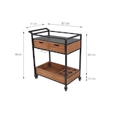 thumbnail of METRO PROFESSIONAL Outdoor Servierwagen Lynx, Alu/Eukalyptus, schwarz