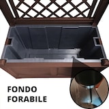 thumbnail of Fioriera Separé con Spalliera Colore Ferro Battuto con Fioriera Interna, Facile da Montare Resistente UV – Divisorio per Giardini Terrazze Balconi