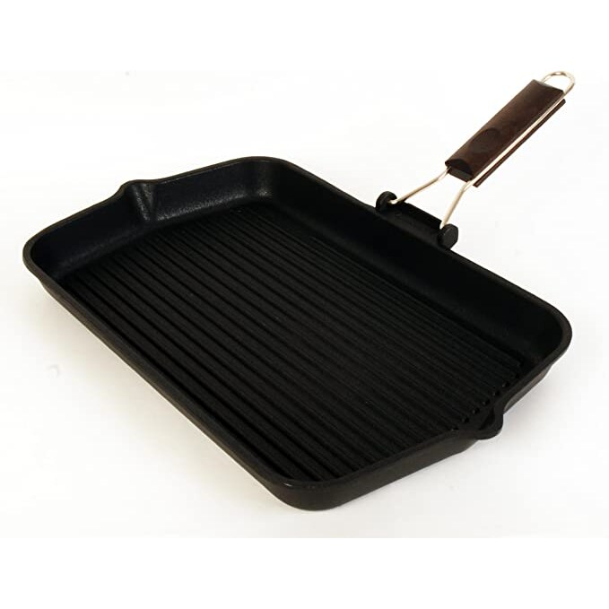 Risolì Bistecchiera Saporella Antiaderente Alluminio, Nero, Cm 36x24