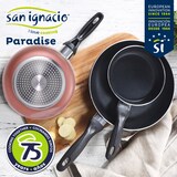 thumbnail of Bergner - Set di 3 padelle Ø16/20/24cm in alluminio pressato Paradise per induzione, con set di 3 coltelli in acciaio inox e supporto magnetico