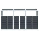 thumbnail of vidaXL Containerberging voor 3 containers 216x81x115cm staal antraciet