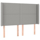 thumbnail of vidaXL Boxspringbett mit Matratze & LED Hellgrau 140x190 cm Stoff