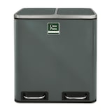 thumbnail of Mülleimer aus Edelstahl "Felix" - Trennsystem - Mit Schließdämpfer / 2 x 15 Liter (30 L) Anthrazit