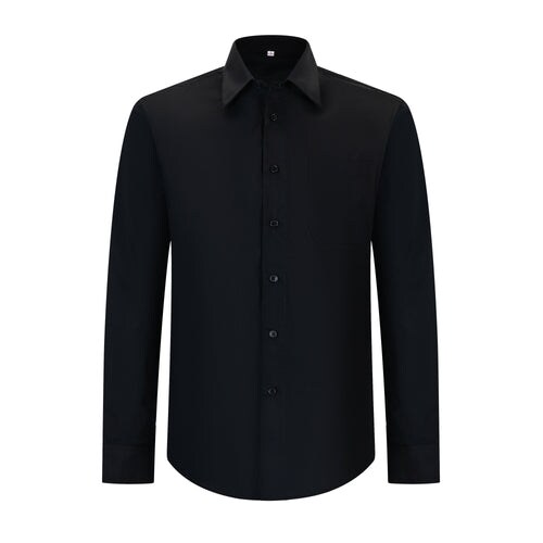 Camisa Camarero para Hombre con Mangas Largas 8734: Negro / M