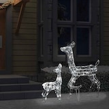 thumbnail of vidaXL LED-Rentier-Familie Weihnachtsdeko Acryl 160 LED Kaltweiß