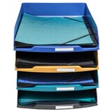 thumbnail of Exacompta - Réf. 111505SETD - Set de 4 corbeilles à courrier COMBO STYLI NeoDeco - 34,6 x 25,5 x 24,3 cm - pour format A4+ - 4 couleurs assorties