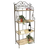 thumbnail of DanDiBo Regal Standregal 12060 aus Metall und Holz 150 cm Bücherregal Badregal Küchenregal