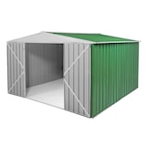 thumbnail of Box in lamiera casetta giardino Acciaio Zincato 360x345cm x h2.12m - 150KG - 12,42 mq - VERDE