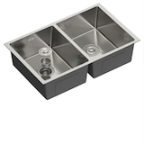 thumbnail of Fregadero bajo encimera 2 cubas acero inox AISI 304 | 193 x 760 x 470 mm | Gasfrit