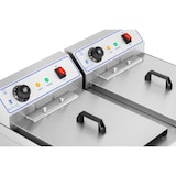 thumbnail of Royal Catering Elektro-Doppel-Fritteuse - 2 x 16 L - 12 000 W - 400 V - Ablasshahn -