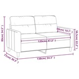 thumbnail of vidaXL 2-Sitzer-Sofa Braun 120 cm Stoff