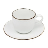 thumbnail of Avet Conjunto de 6 chávenas de chá com pires incluído, HMREACT-WHT-43.