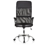 thumbnail of Bürostuhl Chefsessel Schreibtischstuhl PURE NET Netzstoff / Kunstleder schwarz Chrom hjh OFFICE