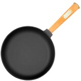 thumbnail of Ø20cm Gusseisenpfanne 39mm hoch mit Holzgriff und Glasdeckel Induktion Bratpfanne