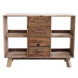 thumbnail of Credenza vintage in legno di pino da soggiorno con cassettiera