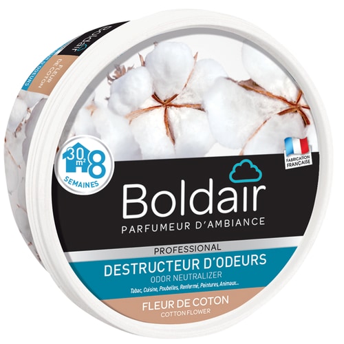 Boldair gel destructeur d'odeurs fleur de coton 300 g