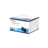 thumbnail of SIGMA Clips para carpetas, metal, 41 mm, negro, 12 unidades