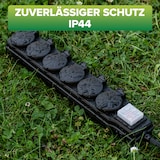 thumbnail of InLine® Outdoor-Steckdosenleiste, 6-fach Schutzkontakt, IP44, mit Schalter, 3m