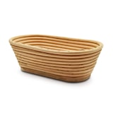 thumbnail of Cestino ciotola rettangolare vimini per la lievitazione impasto 20x12 cm