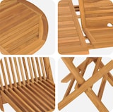 thumbnail of vidaXL 5-teiliges Garten Essset aus massivem Teakholz