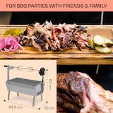thumbnail of Sauenland Mini Rotisserie-Grill Drehspieß 4W 12kg max. Edelstahl Silber-Metallic