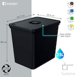 thumbnail of Keden Systema Cubo de Reciclaje 23L con Tapa en color Negro
