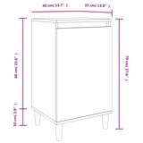 thumbnail of Tables de chevet 2pcs chêne marron 40x35x70cm bois d'ingénierie – Modèle Parfait Nuit