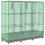 thumbnail of vidaXL Hochbeet mit Gewächshaus-Aufsatz Rattan-Optik 120x40x123 cm