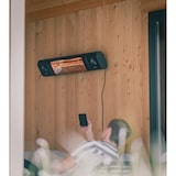 thumbnail of Sunred Calentador de exterior Sun and Sound Ultra Wall negro 2000 W