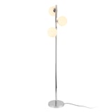 thumbnail of Helloshop26 - Lampadaire Lampe à Pied Lampe sur Pied Métal et Verre 3 x E14 154 cm Chrome et Blanc 03_0002438