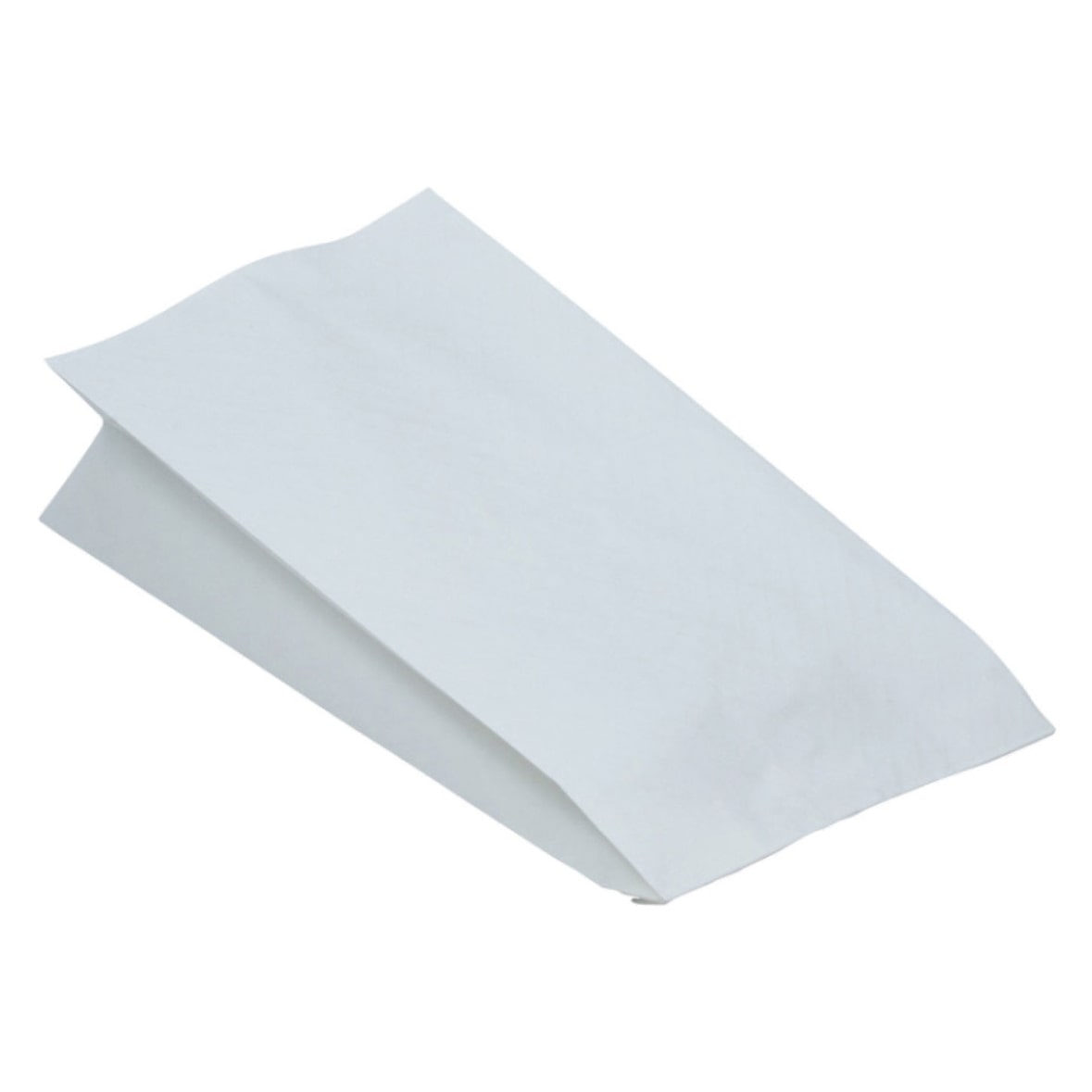 100x Papierbeutel fettdicht weiß ohne Druck 15+8 x 30 cm