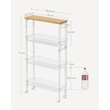 thumbnail of Helloshop26 - Desserte chariot de service étagère de rangement mobile fine roulettes pivotantes à 360° cadre en métal pour cuisine 12_0005286