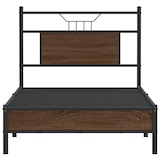 thumbnail of vidaXL Bedframe zonder matras bewerkt hout bruin eikenkleur 80x200 cm