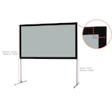 thumbnail of celexon Faltrahmen Leinwand Mobil Expert 244 x 137cm, Rückprojektion