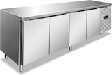 thumbnail of KLIMAITALIA Edelstahl-Gefriertisch mit 4 belüfteten Türen. Automatisches Auftauen. Temperatur -22°C/-18°C.  Maße LxWxH 223x70x86 cm. CXF4100BT
