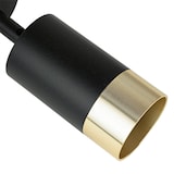 thumbnail of Wandspot ANDREW Schwarz Gold Aluminium 1x GU10 bis 35W | LE109697