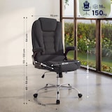 thumbnail of CLP Silla de Oficina Thor de Tela Tela HBT: 113x69,5x78 cm Gris oscuro