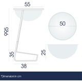 thumbnail of Danieli - Bancarella Espositore da Terra con Cesto Trasparente, Base in Metallo Cromato Lucido e Porta Avvisi